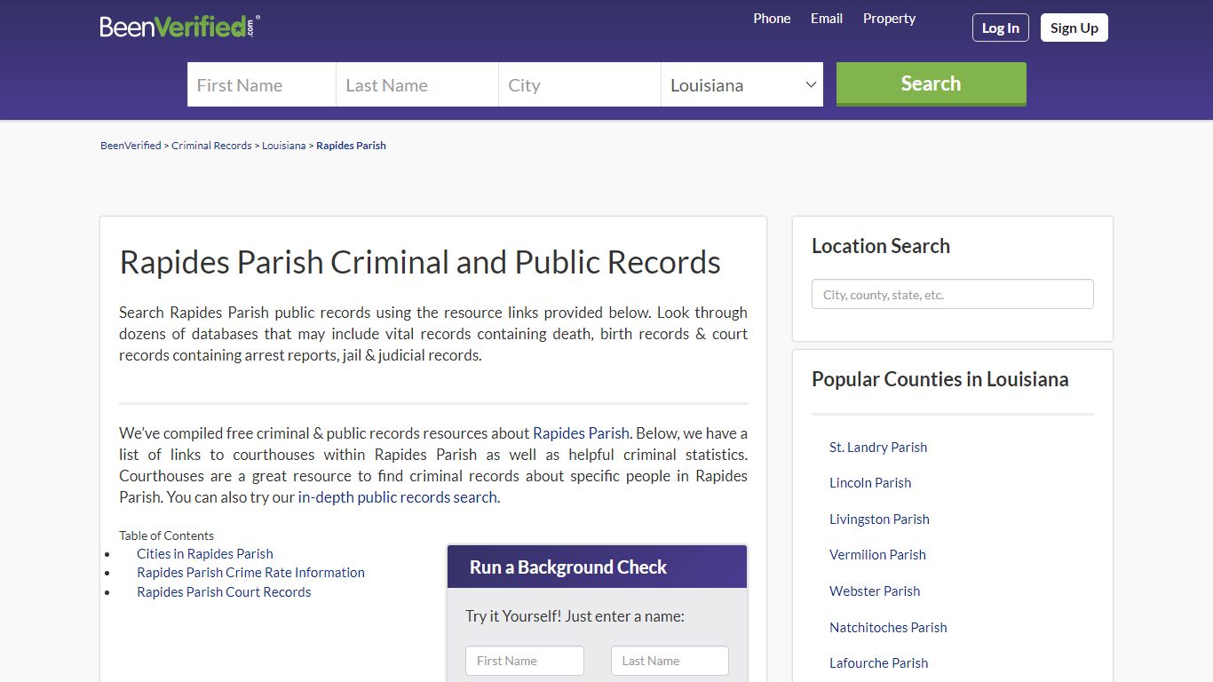 Rapides Parish Arrest Records in LA - Court & Criminal ...